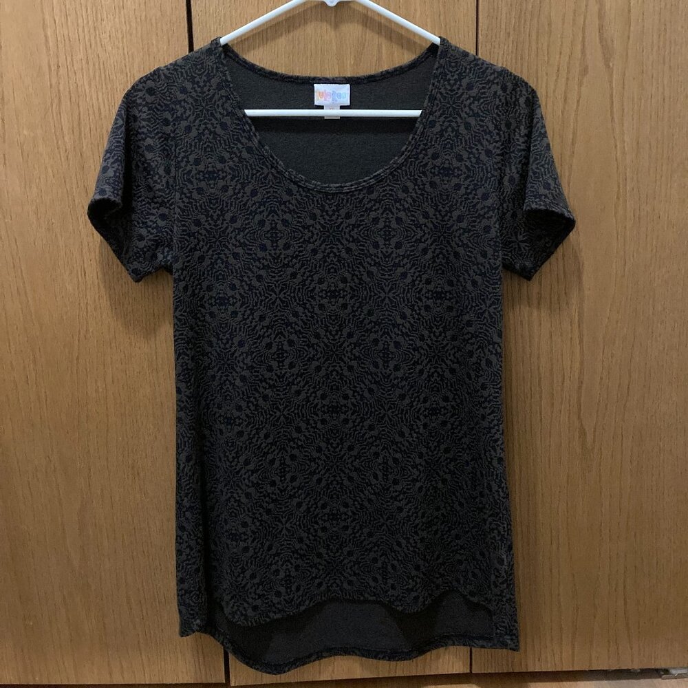 LuLaRoe Black and Brown/Bronze Classic T - XS